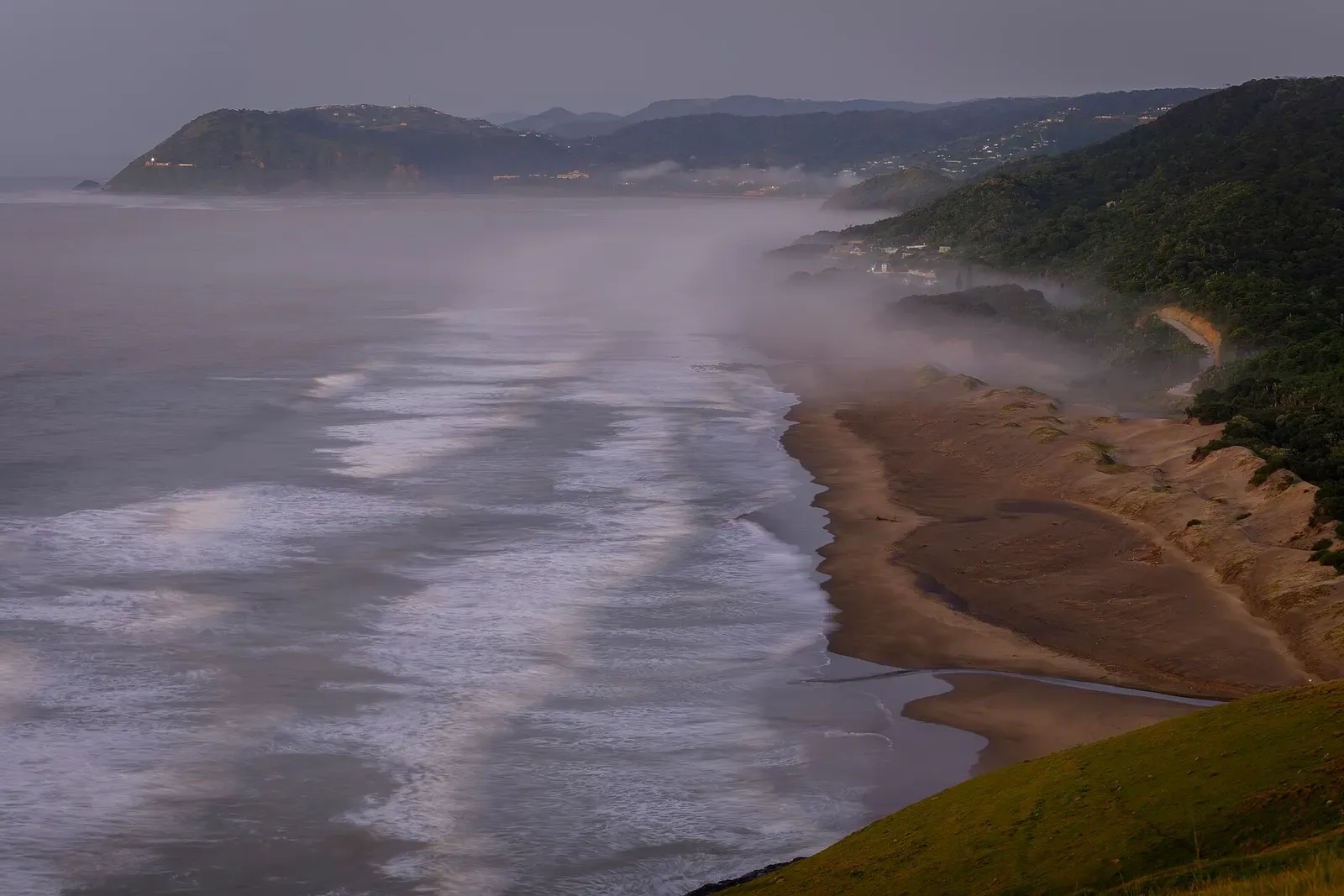 Morning mist rolling along the coastline near Port St Johns — Sardine Run